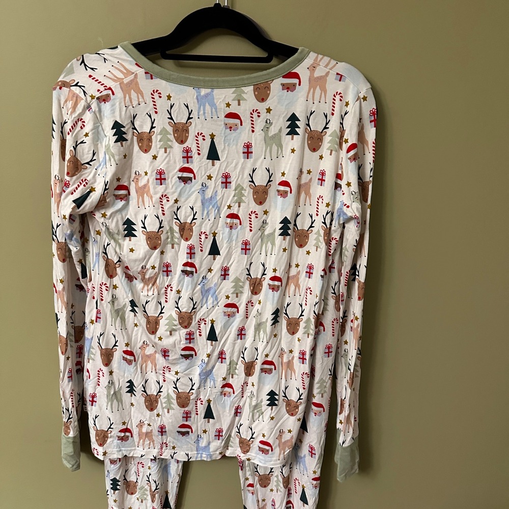 Emerson and Friends Christmas Reindeer Bamboo Pajamas Set Womens L - Picture 5 of 10